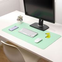 Personnaliser le grand cuir Pu, tapis de bureau double face tapis de souris/