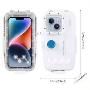 Sino Diving 2024 for iPhone 14 Plus, 14, 13, 12, 11 <strong>Pro</strong> <strong>Max</strong>: 40m/130ft Waterproof Diving <strong>Case</strong> - Product Image 1
