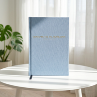 Journal personnalisé en lin avec couverture rigide A5, 100 feuilles, agenda/organisateur élégant, cadeau, impression de haute qualité avec plastification numérique