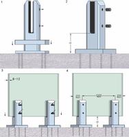 Robinet de balustrade réglable en acier inoxydable 304/316/2205, clôture de piscine en verre