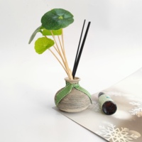 Diffuseur de parfum rétro de luxe personnalisé en pot de céramique, avec huiles essentielles naturelles, parfum longue durée, écologique et sans alcool