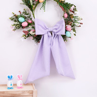 Nouveau nœud décoratif en maille bulle pour panier de Pâques, décoration de couronne de Pâques, ruban, nœud suspendu pour les fêtes de famille
