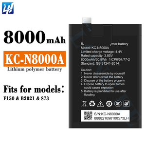 แบตเตอรี่โทรศัพท์มือถือ 3.85V 8000mAh 100% ซีโร่ไซเคิล เฮลท์เซลล์ รุ่น KC-N8000A สำหรับ <span class=keywords><strong>Oukitel</strong></span> <span class=keywords><strong>F150</strong></span> B2021 S73 - Product Image 2