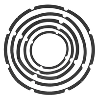 Almohadillas de espuma para altavoces de 4/5/6.5/8/10/12/15/18 pulgadas, anillos de sellado de 4 y 8 orificios, accesorios de reparación de altavoces, esponja DIY