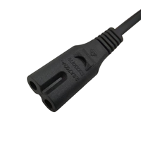 Câble d'alimentation BS1363 britannique à 3 broches avec fusible vers IEC C7, H05VVH2-F 2x0,75 mm², 3A 250V