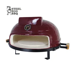 SEB Telur BBQ Desain Baru Kamado 21 Inci Panggangan Meja Keramik Bakar Oven Pizza Profesional untuk Rumah Kebun Pesta Luar Ruangan