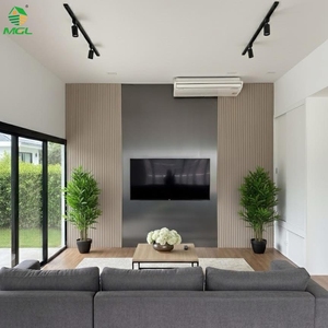Paneles de Pared de PVC Impermeables y Fáciles de Instalar, con Diseño de Listones Acanalados, para Decoración de Interiores, Hoteles, Dormitorios y Salas de Estar - Product Image 3