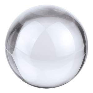 Boule décorative en verre transparent, diamètre 70 mm, accessoire de bureau - Product Image 1