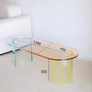 <span class=keywords><strong>Table</strong></span> <span class=keywords><strong>basse</strong></span> <span class=keywords><strong>en</strong></span> acrylique Meubles <span class=keywords><strong>de</strong></span> <span class=keywords><strong>salon</strong></span> <span class=keywords><strong>Table</strong></span> centrale ovale dégradée <span class=keywords><strong>Table</strong></span> à thé <span class=keywords><strong>en</strong></span> <span class=keywords><strong>plexiglas</strong></span> - Product Image 3