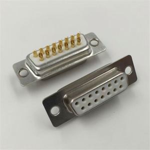 D-SUB 3W3 Male Conector High <b>Power</b> Right Angle 3W3 <b>Plug</b> R/A DIP Type 3W3 Male Connector for PCB - Product Image 1