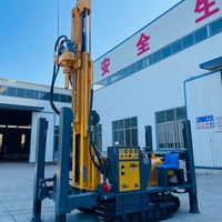 Foreuse hydraulique diesel HDL-200 pour puits d'eau, moteur de boîte de vitesses 4,7T, diamètre de forage 140/254mm, 200m, 58KW, pompe Yuchai