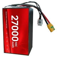 Заводская цена, 6S 12S 18S 27000 мАч NMC 25C 1919 Вт·ч, полутвердотельный литий-ионный аккумулятор для БПЛА, беспилотных летательных аппаратов и VTOL дронов