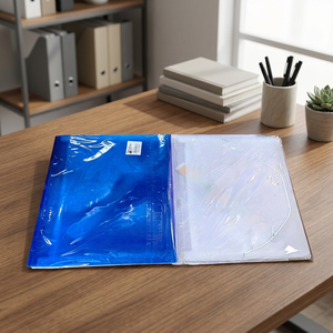 Valigetta rettangolare trasparente in tessuto semplice OPP 20/scatola interna blu nero bianco borsa portaoggetti - Product Image 3