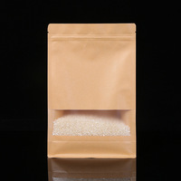Sachet Doypack Personnalisé Auto-scellant à Fenêtre et Fermeture Éclair pour Emballage Alimentaire, Thé, Riz, Snacks - Vente en Gros