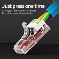 Conector Modular RJ45 Sin Blindaje UTP Cat6A/Cat8 ZHEFAN para Terminación en Campo