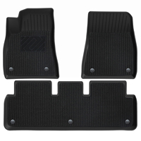 Tapis de sol monocouche pour Tesla Model 3, côté conducteur, résistant à l'usure, en tissu soyeux, surface effet ciel étoilé, à prix abordable