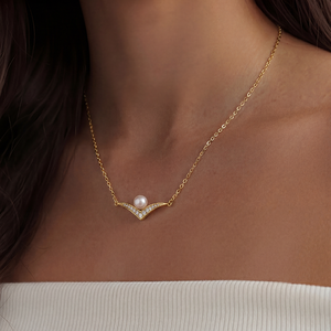 Collar de Plata S925 con Perla de Agua Dulce en Forma de Corazón, Colgante con Circonitas, Joyería Elegante, Regalo Romántico para Mujer - Product Image 4