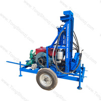 TONGSHUN nouveau Type de remorque Diesel maison 100M petit Mini forage puits d'eau plate-forme de forage Portable