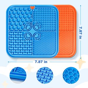 <b>Silicone</b> Lick <b>Mat</b> for Dogs and Cats Pet Treat Pad with Suction Cups Charging Power Source for Health Benefits - Product Image 4