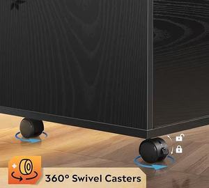 Le classeur horizontal en bois à tiroir de haute qualité avec étagères ouvertes convient à la décoration de bureau à domicile ou d'entreprise - Product Image 2