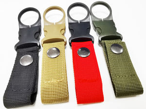 คลิปหนีบขวดน้ำแบบสายรัดพร้อมห่วงเกี่ยว สำหรับกิจกรรมกลางแจ้ง ทำจากไนลอน EDC ใช้สำหรับปีนเขา คล้องเข็มขัด กระเป๋าเป้ แคมป์ปิ้ง - Product Image 2