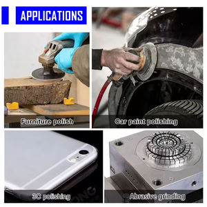 مبيع بالجملة طلاء خشب السيارات ورق صنفرة أصفر بحلقة خضراء خطاف ورق رمل حصى 40 بوصة قرص صنفرة 6 بوصة - Product Image 6