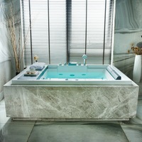 6289 Spa Maison Yacossi Baignoire Balnéo Intégrée Bain Tourbillon Jacuzzi Piscine 2 Personnes