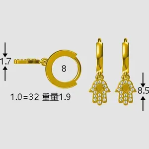 Hd Jewelry Customization Earrings Jewelry Set Fine Fashion Bridal Jewelry Hoop And Studs Earrings For Women Accessories Unisex