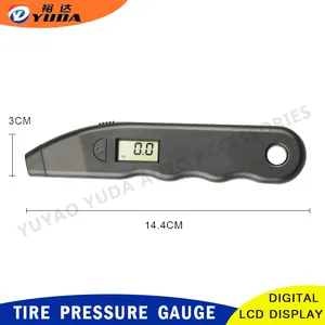أحدث مقياس رقمي لقياس ضغط الإطارات, جهاز قياس ضغط الإطارات بشاشة LCD ، مناسب للشاحنة والسيارة والدراجة الهوائية
