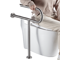 Barre d'appui murale antidérapante en acier inoxydable, design moderne et écologique, pour personnes âgées et handicapées, pour la sécurité dans la salle de bain et les toilettes