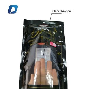 Custom Printed Plastic Transparent Black Color And Clear Vacuum Heat Self Seal Bag