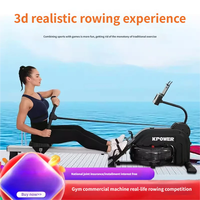 Mesin Dayung Magnetik Kanglejia Lipat Tenang Layar LCD HD Ramah Lingkungan Tahan Lama Warna Dapat Disesuaikan untuk Gym Rumah