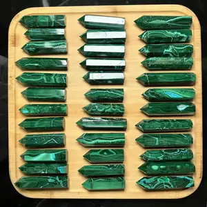 About 8-11 Cm Natural Crystal Tower Wholesale Price silicon malachite Point For Decoration