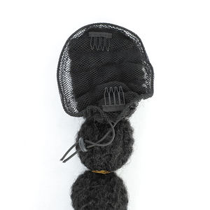 <span class=keywords><strong>Afro</strong></span> Puff cordón burbuja Cola de Caballo extensión <span class=keywords><strong>para</strong></span> niña negro Cola de Caballo estilo protector 22/24 pulgadas <span class=keywords><strong>pelo</strong></span> <span class=keywords><strong>para</strong></span> niña - Product Image 4