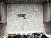 Billigerer Preis moderne natürliche weiße Perlmutt fliese Muschel mosaik Hintergrund wand fliese