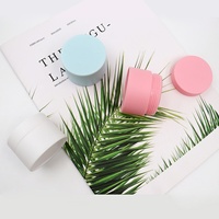 Pot cosmétique vide en plastique PP avec couvercle à vis, 5g, 10g, 15g, 20g, 30g, 50g, blanc, noir, bleu, rose, pour crème pour les yeux et lotion
