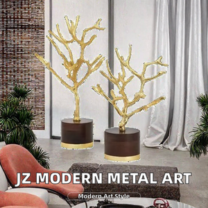 Escultura de metal pequeña personalizada JZ, artesanía metálica moderna, estatua de oficina, decoración del hogar, escultura de acero inoxidable, escultura metálica para exteriores. - Product Image 2