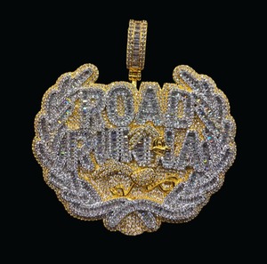 Pendentifs Hip Hop Moissanite Diamant Style Urbain Lettres Artistiques Classiques pour Unisexe - Product Image 4
