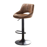 Tabouret de bar réglable moderne, vintage et rétro, avec revêtement en tissu suédé, pour comptoir de cuisine, mobilier de bar, tabourets et chaises