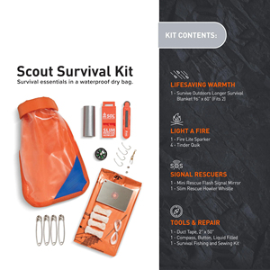 Kit de Supervivencia de Emergencia Profesional OEM ODM Personalizado de 11 Piezas con Manta y Almacenamiento Impermeable para Acampar al Aire Libre - Product Image 4
