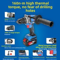 Perceuse électrique sans fil au lithium Dongcheng DCJZ20160 20V - Usage domestique, couple élevé, vitesse variable en continu avec garantie d'un an