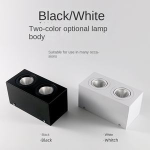 Projecteur LED monté sur Ming Design moderne Grille de boîte carrée <span class=keywords><strong>Lampe</strong></span> à gerbe de haricot à tête unique ou à double tête pour projecteur de calandre - Product Image 2