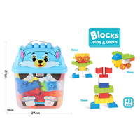 Bloques de Construcción Multiopciones para Niños, Bloques de Construcción para Desarrollar Habilidades, Tren, Robot, Coche, etc.