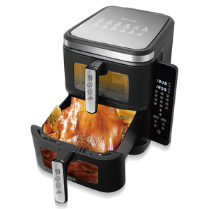 ACKILISS ACL-650006 <span class=keywords><strong>Friteuse</strong></span> à air chaud 2800W 5.5L+5.5L Double panier Multi-usages Circulation d'air à 360° Nettoyage facile Utilisation facile - Product Image 4