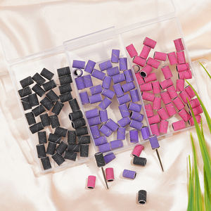 Nagel zubehör Schleif mittel 240 120 180 Langlebiger Einweg nagel Weiß Zebra Pink Schleif band für Nagel bohrer - Product Image 4