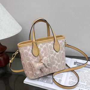 豪华设计师便携式水桶包拉链闭合聚酯几何图案中国在线批发模型6608 - Product Image 5