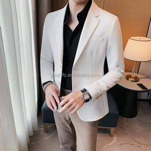 <strong>Mens</strong> Fashion <strong>Blazer</strong> <strong>Men</strong> Plus Size Jackets Single Breasted Business <strong>Men's</strong> Formal Suit Slim Fit <strong>Tweed</strong> Suit Factory Customization - Product Image 4