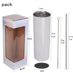 Windowed Auto-Bottom Box Laser Paperboard Box Custom Embossed Recyclable Packaging for Water Cups & Aromatherapy Candles - Product Image 4