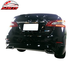 เหมาะสำหรับนิสสัน เซนทรา ปี 13-17 ชิ้นส่วนตกแต่งกันชนหลังแบบ OE วัสดุ PU คุณภาพสูง อุปกรณ์ตกแต่งภายนอก - Product Image 2