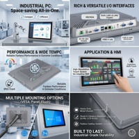 Panel PC Industrial de 21.5 Pulgadas con Pantalla Táctil Resistente, Sin Ventilador, a Prueba de Polvo y Golpes, con Doble Puerto Gigabit HD